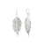 Sterling Silver feather earrings, 4cm long by Gexist®