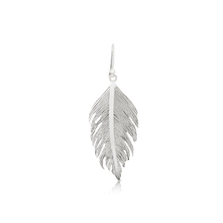 Sterling Silver feather earrings, 4cm long by Gexist®