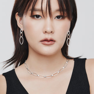 Sterling Silver necklace with marine links by Gexist®