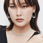 Sterling Silver necklace with multi small Charm's pendants by Gexist®
