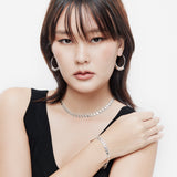 Sterling Silver necklace with multi small Charm's pendants by Gexist®