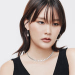Sterling Silver necklace with multi small Charm's pendants by Gexist®