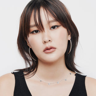 Sterling Silver necklace with small Charm's pendants by Gexist®