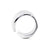 Sterling Silver ring in the shape of a wave with a brushed finish and composed of a gradient of Zircon by Gexist®