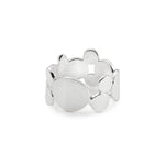 Sterling Silver ring with a multitude of round shapes harmoniously assembled by Gexist®