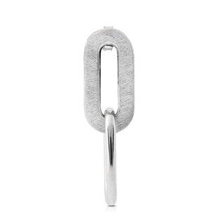 Sterling Silver stud earrings made up of 2 different finishing elements by Gexist®