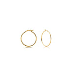 Sterling Silver yellow gold plating Creole Earrings by Gexist®