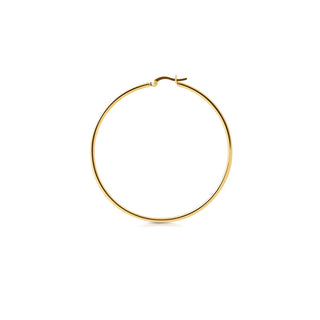 Sterling Silver yellow gold plating Creole Earrings by Gexist®