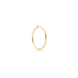 Sterling Silver yellow gold plating Creole Earrings by Gexist®