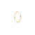 Sterling Silver yellow gold plating Creole Earrings by Gexist®