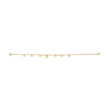 Sterling Silver yellow gold plating bracelet made of multi small Charm's pendants by Gexist®