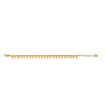 Sterling Silver yellow gold plating bracelet with multiple small Charm's pendants by Gexist®