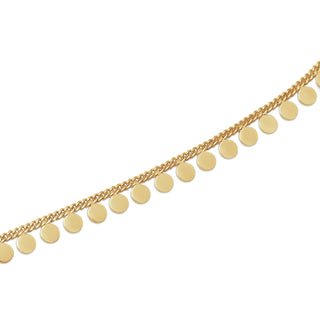 Sterling Silver yellow gold plating necklace multi small Charm's pendants by Gexist®