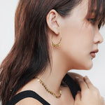Sterling Silver yellow gold plating necklace multi small Charm's pendants by Gexist®