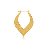 Sterling silver and yellow gold plating earrings in Creole style by Gexist®