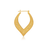 Sterling silver and yellow gold plating earrings in Creole style by Gexist®