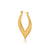 Sterling silver and yellow gold plating earrings in Creole style by Gexist®