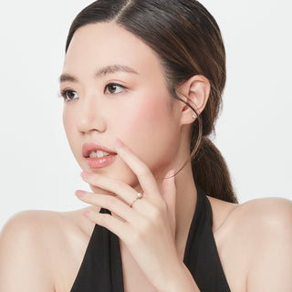 Sterling silver and yellow gold plating ring with a freshwater pearl by Gexist®