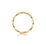 Sterling silver and yellow gold plating ring with marine links (chain) by Gexist®