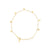 Sterling silver bracelet with coin charm by Gexist®