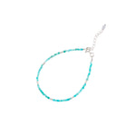 Sterling silver bracelet with faceted amazonite stones by Gexist®