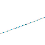 Sterling silver bracelet with faceted tanzanite beads by Gexist®