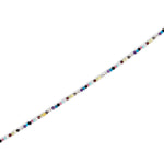 Sterling silver bracelet with multicoloured faceted beads by Gexist®