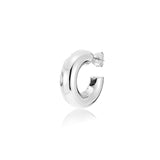 Sterling silver creole with polished finish 25mm by Gexist®