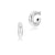 Sterling silver creole with polished finish 25mm by Gexist®
