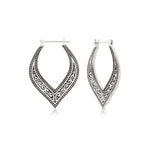 Sterling silver earrings in Creole style by Gexist®