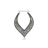 Sterling silver earrings in Creole style by Gexist®