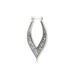 Sterling silver earrings in Creole style by Gexist®