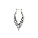 Sterling silver earrings in Creole style by Gexist®
