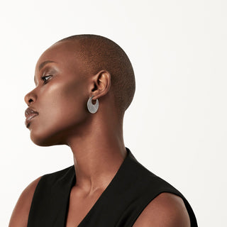 Sterling silver earrings in an ethno etruscan oxidised style by Gexist®