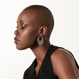 Sterling silver earrings in an ethno etruscan oxidised style by Gexist®