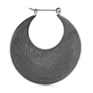 Sterling silver earrings in an ethno etruscan oxidised style by Gexist®