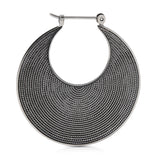 Sterling silver earrings in an ethno etruscan oxidised style by Gexist®