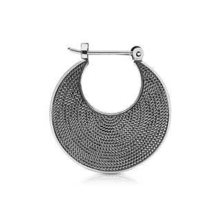 Sterling silver earrings in an ethno etruscan oxidised style by Gexist®