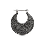 Sterling silver earrings in an ethno etruscan oxidised style by Gexist®