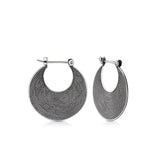 Sterling silver earrings in an ethno etruscan oxidised style by Gexist®