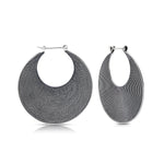 Sterling silver earrings in an ethno etruscan oxidised style by Gexist®