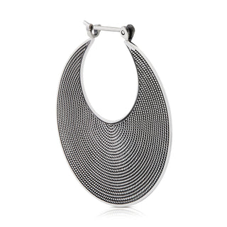 Sterling silver earrings in an ethno etruscan oxidised style by Gexist®