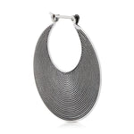 Sterling silver earrings in an ethno etruscan oxidised style by Gexist®