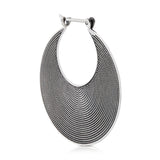 Sterling silver earrings in an ethno etruscan oxidised style by Gexist®