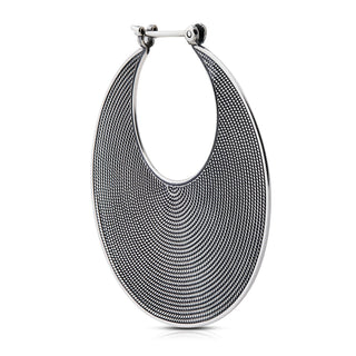 Sterling silver earrings in an ethno etruscan oxidised style by Gexist®