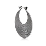 Sterling silver earrings in an ethno etruscan oxidised style by Gexist®
