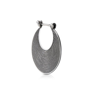 Sterling silver earrings in an ethno etruscan oxidised style by Gexist®