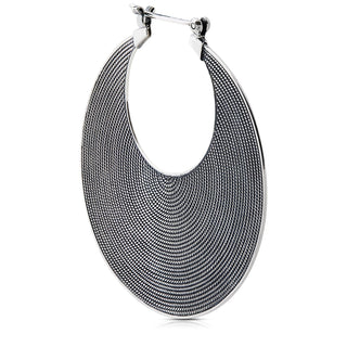 Sterling silver earrings in an ethno etruscan oxidised style by Gexist®