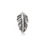 Sterling silver earrings in the shape of a feather by Gexist®