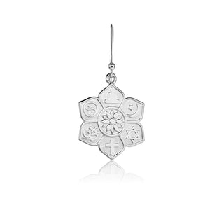 Sterling silver earrings, world religions by Gexist®